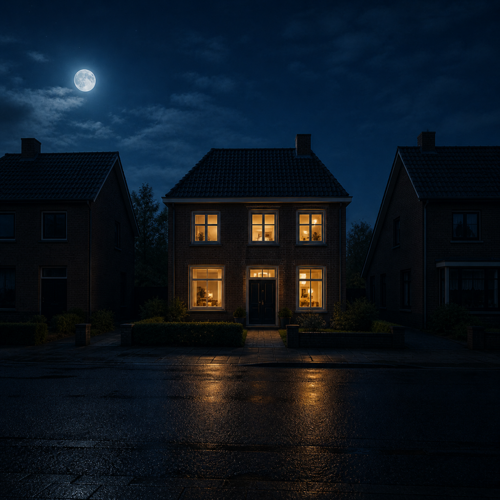 Geen stroom vrijstaand