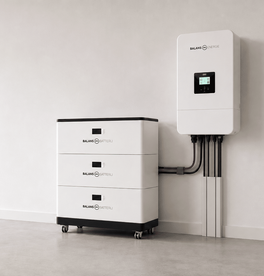 Balans-Batterij-tegen-een-witte-achtergrond